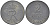 ДАНИЯ 2 ЭРЕ 1955 ФРИДЕРИК IX KM 840.1 цинк 87-1426
