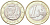 Греция 1 евро 2007 KM 214 биметалл UNC 4126-736