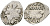 Великое Княжество Московское копейка 1535-1547 Иван IV Васильевич, Новгородский монетный двор, 0,65 ГР ГиК №76 серебро    262-332
