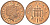 Великобритания 1 пенни 2005 Елизавета II (1952-2022) KM 986, Spink 4710 (B5) сталь плакированная медью 4609-622