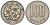 Япония 100 йен 1972 Yr. 47, Хирохито (1926-1989) KM 82 медно-никель 4591-836