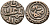Индия 2 гани 1296-1316 AD Делийский Султанат, Ала аль-Дин Мохаммед биллон 4110-1745