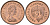 Фолклендские острова 1/2 пенни 1974 Елизавета II (1952-2022), лосось KM 1 бронза UNC 4580-124