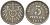 ГЕРМАНИЯ 5 ПФЕННИГОВ 1915 E KM 19, J. 297, Weege 5 железо 206-711