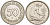ФРГ 50 ПФЕННИГОВ 1950 F KM 109.1, J. 384 медно-никель 4532-342