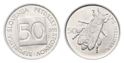 Словения 50 стотинов 1995 KM 3 алюминий UNC 4546-727