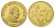 Ватикан 50 евроцентов 2000 пробник, Иоанн Павел II латунь UNC 4670-1027