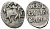 ВЕЛИКОЕ КНЯЖЕСТВО МОСКОВСКОЕ ДЕНГА 1535 - 1547 ИВАН IV ВАСИЛЬЕВИЧ, МОСКОВСКИЙ МОНЕТНЫЙ ДВОР, 0,34 ГР ГиК №43 серебро 262-819