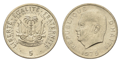 Гаити 5 сантимов 1975 ФАО KM 119 медь цинк никель UNC 4689-1147