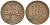ЛИТВА 10 ЦЕНТОВ 1991 KM 88 бронза 116-137