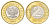 Польша 2 злотых 1994 MW KM 283 биметалл UNC 4701-119
