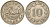 Мальта 10 центов 1972 баржа Великого магистра KM 11 медно-никель 4137-845