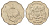 Ботсвана 1 пула 1976 ФАО KM 8 медно-никель UNC 4672-743