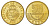 Коста-Рика 50 колонов 2012 KM 231.1b сталь плакированная латунью UNC 4642-936