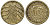 ГЕРМАНИЯ 10 РЕЙХСПФЕННИГОВ 1924 F KM 40, J. 317, Weege 9 алюминиевая бронза 72-1541