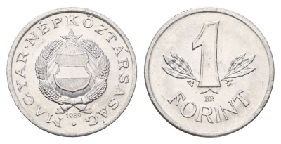 Венгрия 1 форинт 1989 ВР KM 575 алюминий UNC 4146-544