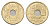 Испания 25 песет 1996 Кастилия - Ла-Манча KM 962 алюминиевая бронза UNC 116-766
