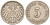 ГЕРМАНИЯ 5 ПФЕННИГОВ 1901 J, KM 11, J. 12 медно-никель 73-667