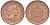 Великобритания 1 пенни 1994 Елизавета II (1952-2022) KM 935a, Spink 4391 (B4) сталь плакированная медью 51-2431