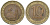СССР 10 рублей 1991 ЛМД, ГКЧП KM 295 биметалл 202-624