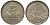 Гватемала 1/4 реала 1896 5 звезд, Испанское правление KM 162 серебро 116-915