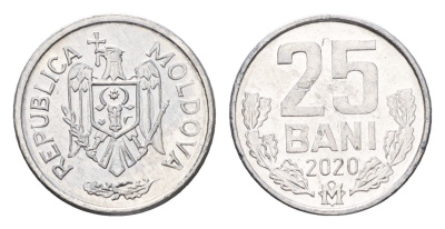 Молдавия (Молдова) 25 бань (бани) 2020 KM 3 алюминий UNC 4694-1114
