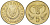 Кипр 5 центов 2004 KM 55.3 никель латунь UNC 4621-535