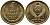 СССР 1 КОПЕЙКА 1991 ММД, БУКВА М KM 126а, Федорин 182 латунь 96-1035