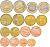 ГРЕЦИЯ ЕВРОНАБОР ИЗ 8 МОНЕТ 2007 1, 2, 5, 10, 20, 50 ЕВРОЦЕНТОВ, 1 И 2 ЕВРО UNC 68-931