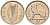 Ирландия 3 пенса 1961 заяц KM 12а медно-никель UNC 4580-926