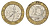 Франция 10 франков 1990 тип гений Бастилии KM 964.1, Le Franc 375.5 биметалл 4704-514