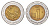 Мексика 1 песо 1995 KM 550 биметалл 4596-151