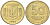 Украина 50 копеек 1993 KM 3.3a латунь 4141-815