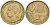 ФРАНЦИЯ 20 ФРАНКОВ 1951 B, ПЕТУХ, 4 ПЕРА KM 917.2, LE FRANC 402.8 алюминиевая бронза 4589-716
