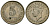 Британская Малайя 5 центов 1945 Король Георг VI (1937-1952) KM 3a серебро 4174-223