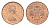 Остров Мэн 1/2 пенни 1971 KM 19 бронза UNC 4651-346