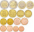 ФИНЛЯНДИЯ ЕВРОНАБОР ИЗ 8 МОНЕТ 2012 1, 2, 5, 10, 20, 50 ЕВРОЦЕНТОВ, 1 И 2 ЕВРО UNC 68-1011