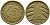 ГЕРМАНИЯ 10 РЕЙХСПФЕННИГОВ 1925 F KM 40, J.317 алюминиевая бронза 4390-841