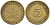 ФРГ 5 ПФЕННИГОВ 1949 J KM 102, J. 377 сталь плакированная латунью 112-933