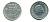 Нидерланды 25 центов 1951 Юлиана (1949-1980) KM 183 никель 76-361