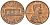 США 1 цент 1971 D, Авраам Линкольн KM 201 медь цинк 220-867