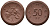 Саксония 50 пфеннигов 1921 виноград и лопата J. N 54 фарфор UNC 1094-8-34