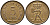 ДАНИЯ 5 ЭРЕ 1971 C; S, ФРЕДЕРИК IX (1947-1972) KM 848.1 бронза 28-1056