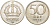 Швеция 50 эре 1947 TS, Густав V (1907-1950) KM 817 серебро 119-1045