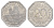 Нюрнберг трамвайный (транспортный) жетон в 20 пфеннигов ND (1920-1921) пятиугольная башня Men05 19256.12, Men18 24102.12 алюминий aUNC 4582-1142