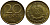 ГДР 20 пфеннигов 1969 А, первый год KM 11 латунь UNC 4397-344