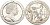 Остров Мэн 1 крона 2004 год обезьяны KM 1238 медно-никель UNC 74-314