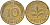 ФРГ 10 пфеннигов 1987 F KM 108, J. 383 сталь плакированная латунью 4163-621