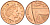 Великобритания 1 пенни 2009 Елизавета II (1952-2022) KM 1107, Spink B6 сталь плакированная медью 4609-662