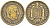 ИСПАНИЯ 1 ПЕСЕТА 1947 (52) ФРАНСИСКО ФРАНКО ДИКТАТОР ИСПАНИИ (1939-1975) KM 775 алюминиевая бронза 87-1435